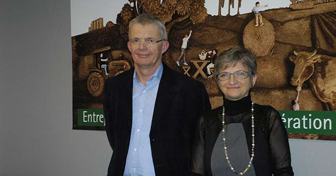 Roland Primat (président) et Elisabeth Mounier (directrice) du groupe Dauphinoise.