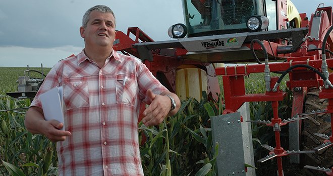 "Cette nouvelle filière maïs semences est créatrice de valeur ajoutée et d'emplois", souligne Marc Moser, président du Comptoir Agricole de Hochfelden. Photo : H.Grare/Pixel Image