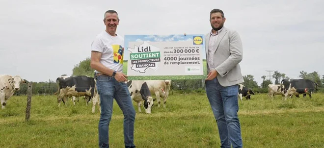 Lidl remet un chèque de 300 000 € au service de re