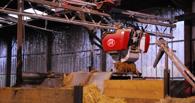 Envrion 200 fermes en France sont désormais équipées d'un robot d'alimentation. CP : M.Lecourtier/Pixel6TM