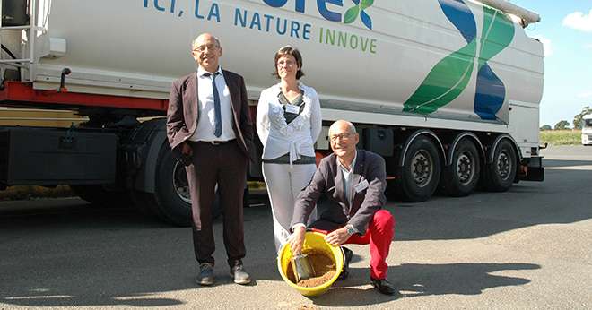 Valorex se développe au sud et à l’est de la France, mais aussi à l’étranger, détaillent Pierre Weill, président de Valorex, Béatrice Dupont, directrice du développement et Stéphane Deleau, directeur. Photo : Olivier Lévêque/Pixel image..