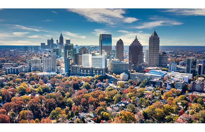 Atlanta fait partie de ces villes du Sud où les attentes en matière de vin ont évolué suite à l'arrivée de nouveaux habitants venus des grandes villes du nord-est des États-Unis. Photo : rodphotography /Adobe stock
