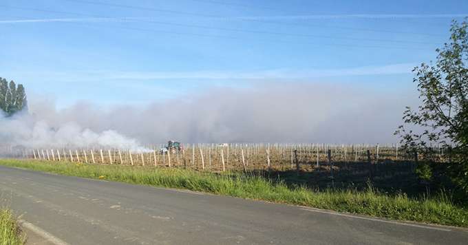 Plus d’une vingtaine  de Viti-Protect K30 sont  en fonctionnement dans  le vignoble français. Photo : DR