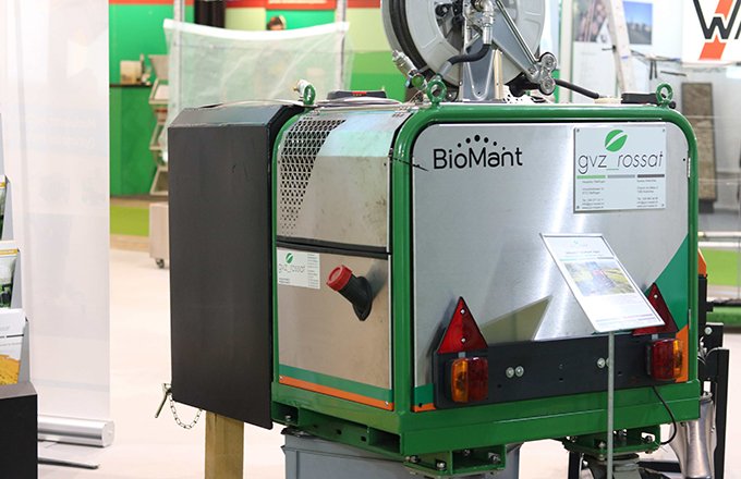Biomant de GVZ Rossat est un prototype  de système embarqué de désherbage  à haute pression d’eau.
