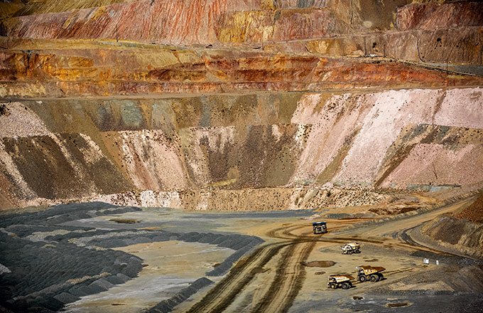 Les mines de cuivre à ciel ouvert les plus importantes se trouvent au Chili. Photo : Charles/fotolia