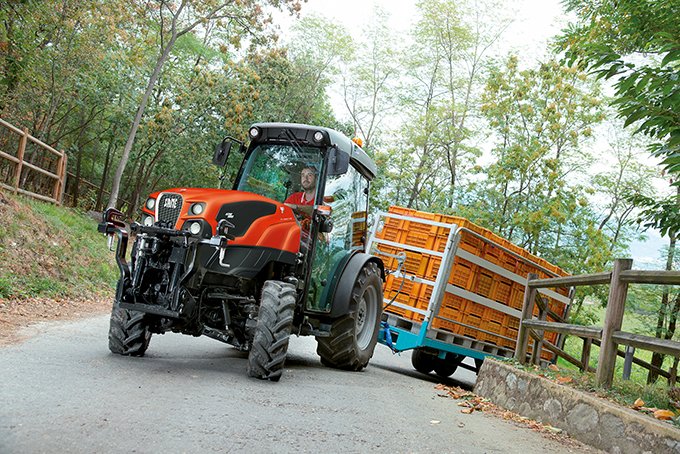 Le Same Frutteto est l’un des tracteurs que SDF  propose pour le marché des tracteurs spécialisés. Crédit photo : SDF