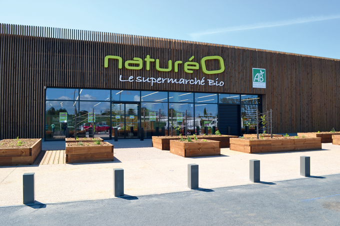 En 2016, l’enseigne de magasins bio NaturéO  a enregistré un chiffre d’affaires de 92 millions €. Crédit photo : NatureO