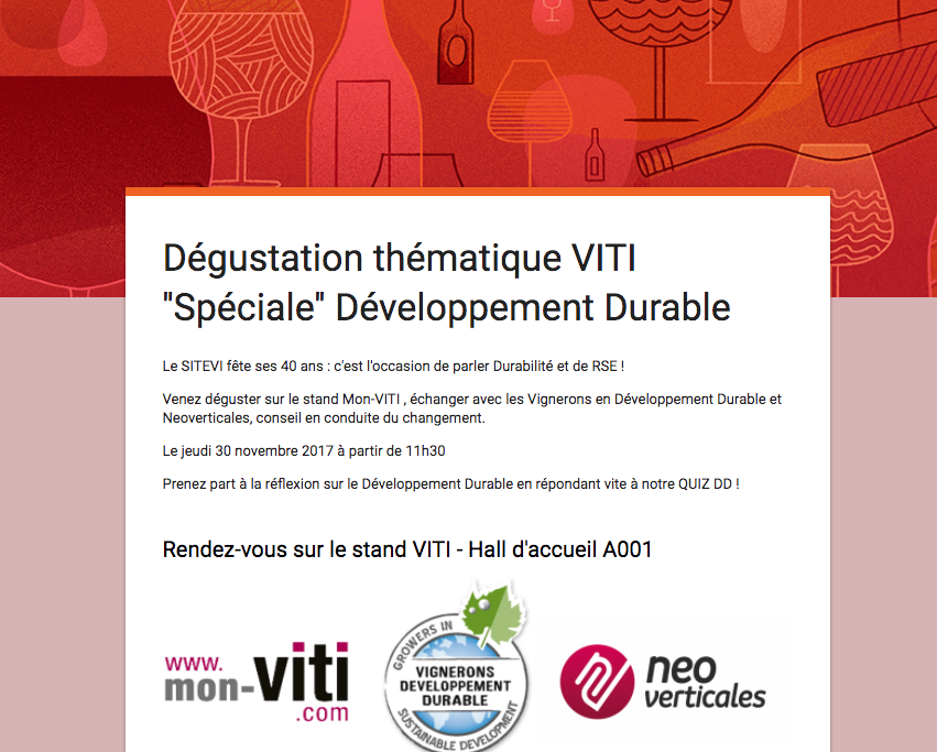Participez à notre quiz #DDSITEVI sur le développement durable dans la filière vigne - vin
