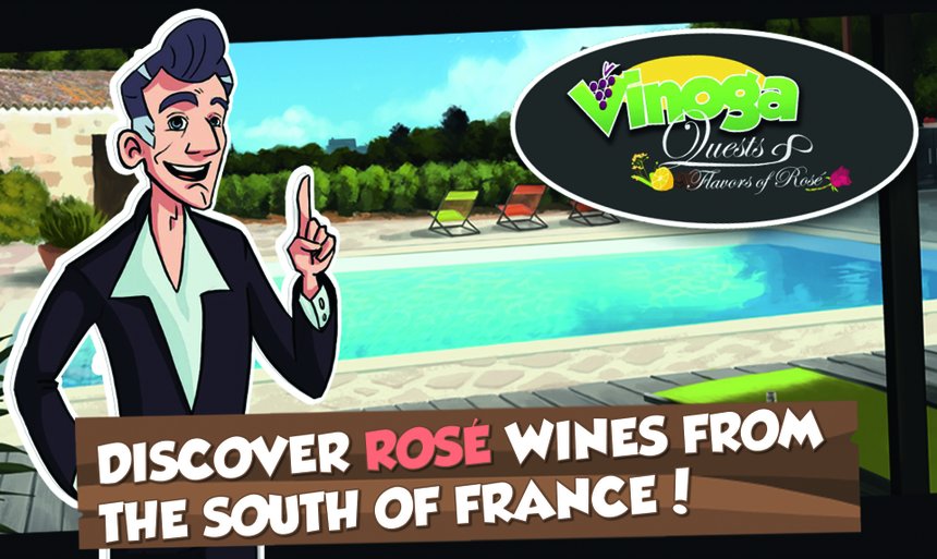Vinoga quests est un jeu sur Facebook. Son but ? Faire découvrir les vins rosés du Sud de la France, grâce à oncle Henri.