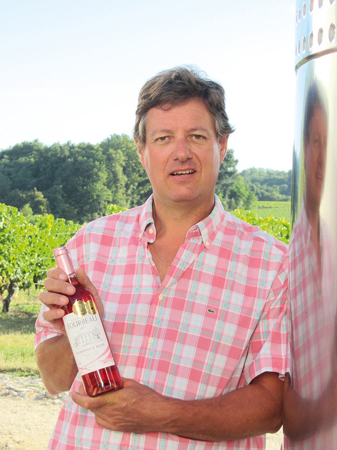 « Le bâtonnage de mon rosé de saignée se poursuit jusqu’en février », Frédérick Bozza  du Château Fourreau dans le Bordelais. Photo : DR
