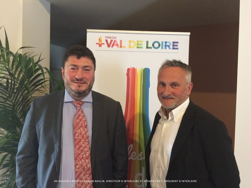 A gauche, Sylvain Naulin, directeur d'Interloire, et à droite Gérard Vinet, le président. Photo : DR