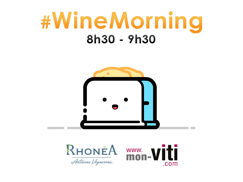 #WineMorning Le le RV quotidien des winlovers lève-tôt! Credit photo : @rhoneaofficiel