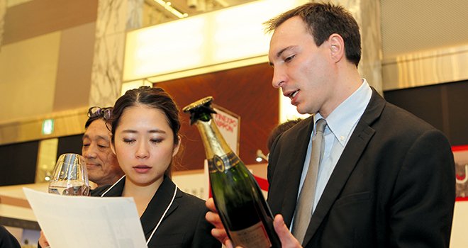 Le Japon se présente comme un marché dynamique. 2013 est la quatrième année de croissance consécutive pour les ventes de champagne. Photo : Nicolas DHUEZ