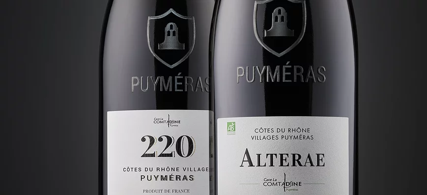 Le Côtes-du-Rhône villages Puymeras a sa bouteille