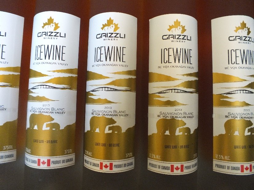 Le vin de galce IceWine de la winery canadienne Grizzly