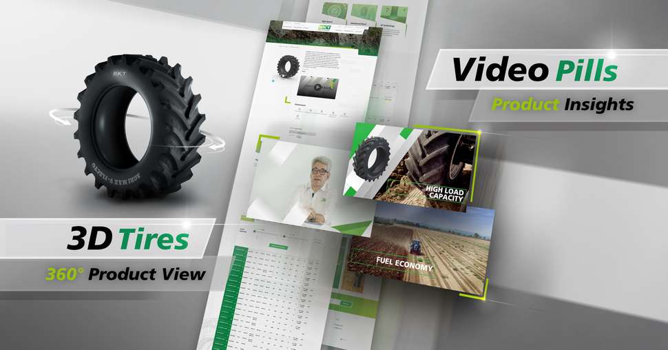 BKT: visualisez en 3D les gammes de pneus.