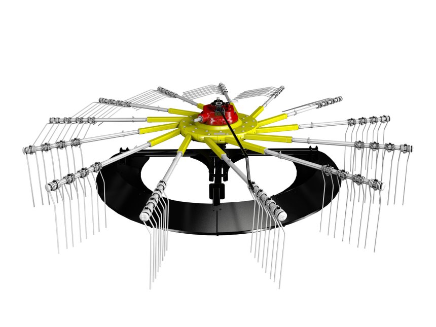 Pöttinger : un patin en lieu et place des roues de rotors.