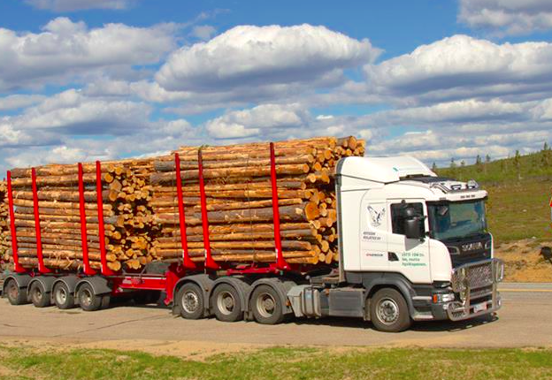 Essai d'un ensemble grumier Scania 770 S 