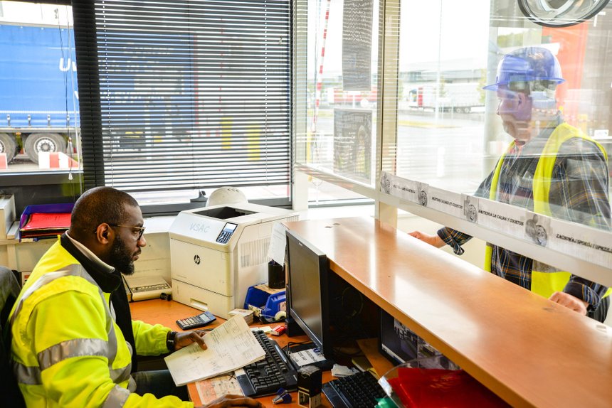 Accueil conducteur routier