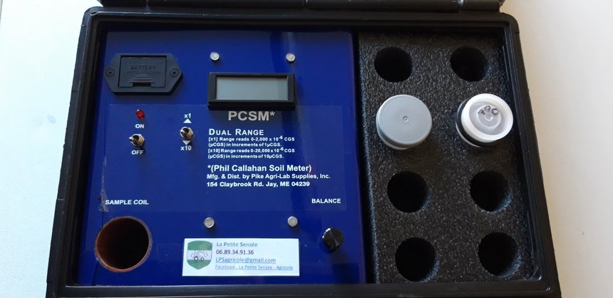 Le PCSM permet de mesurer le paramagnétisme d’un sol. Crédit photo : Claire Boisleux