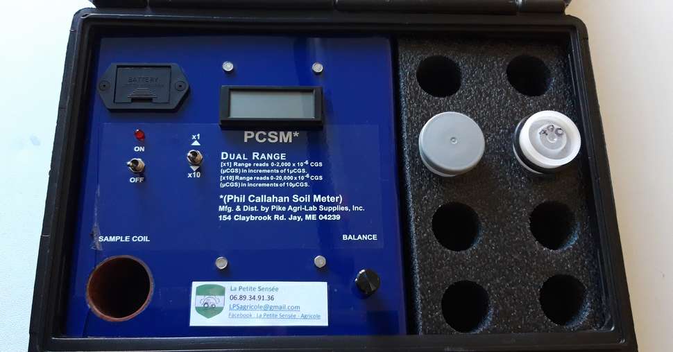 Le PCSM permet de mesurer le paramagnétisme d’un sol. Crédit photo : Claire Boisleux
