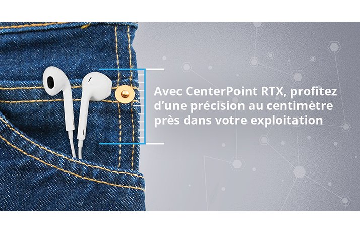 Avec Trimble CenterPoint RTX, profitez d’une précision au centimètre près dans votre champ