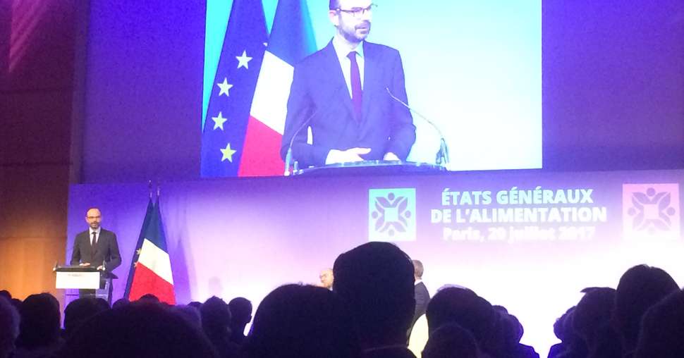 Le Premier Ministre Edouard Philippe ouvre les États généraux de l'alimentation. © H. Sauvage/Pixel Image