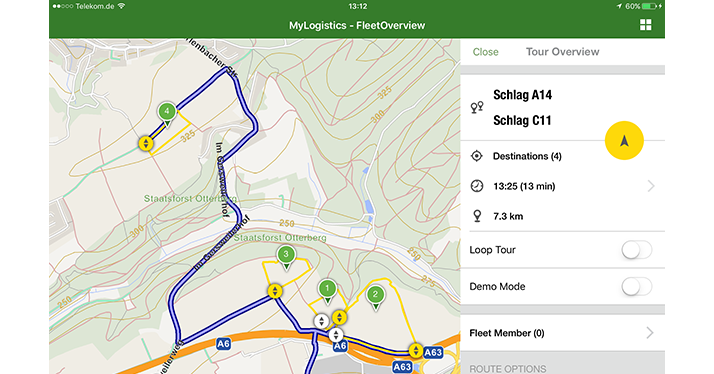 Avec MyJobs, John Deere propose un GPS agricole à ses utilisateurs. © John Deere