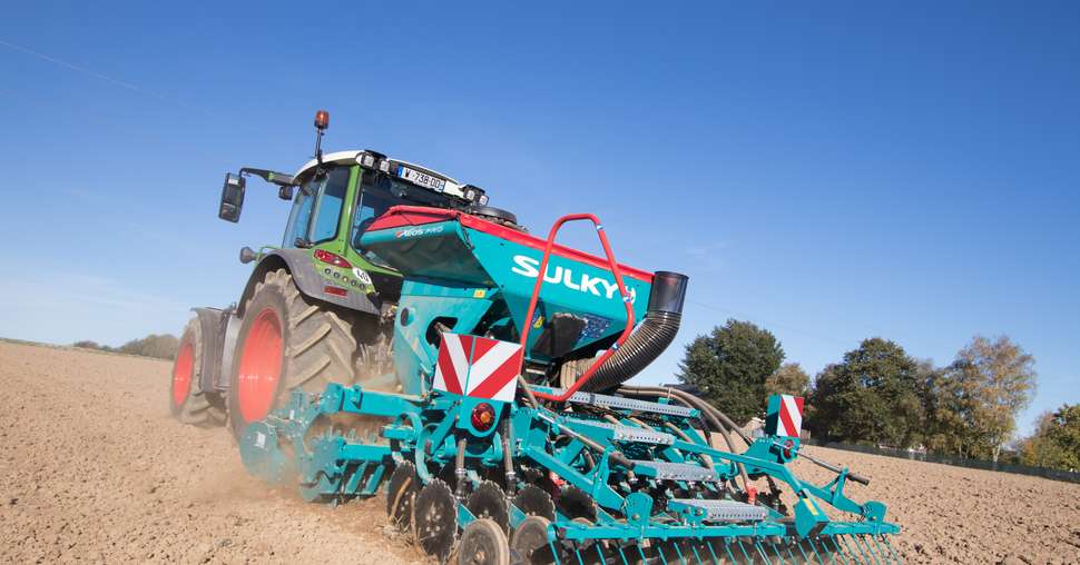 Sulky présente son nouveau semoir Xeos Pro Evo. © Sulky