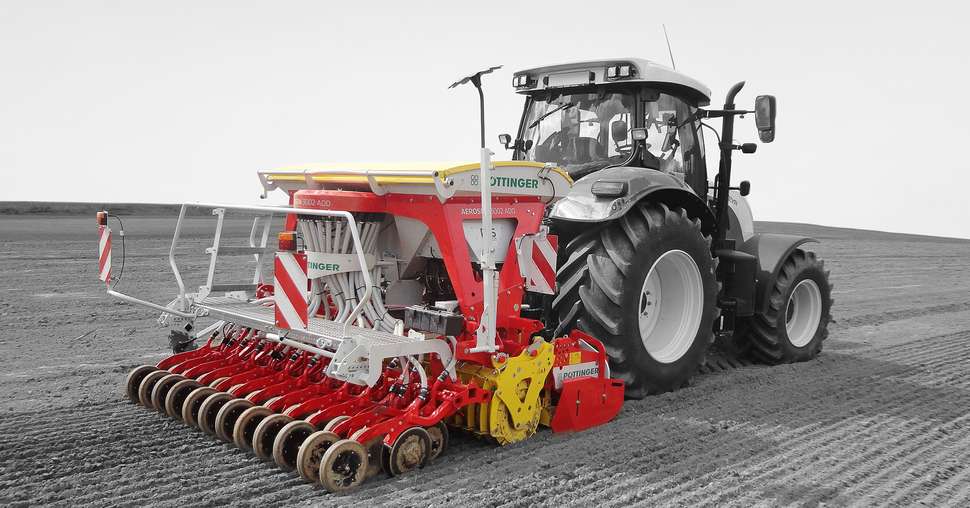 L’Aerosem de Pottinger capable de faire du Twin Row. Photo: Pottinger