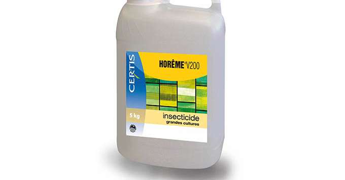  Les insecticides Horême® V200 et Insyst® V200 autorisés sur blé et colza. © Certis