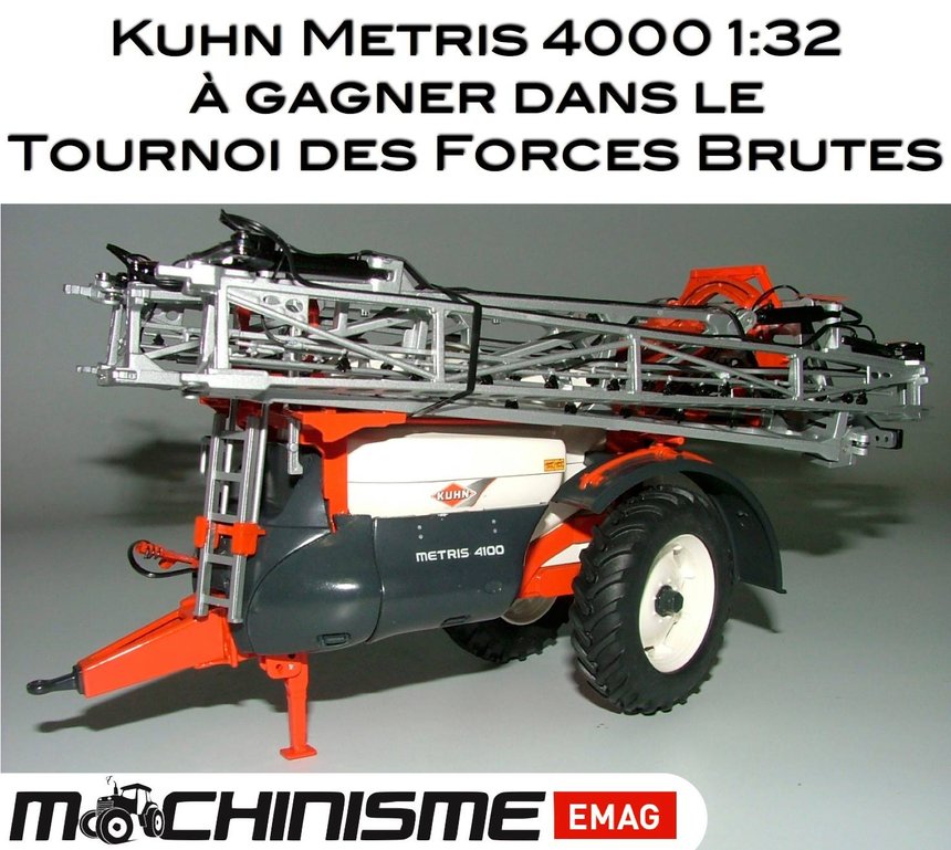 Une miniature 1/32e du Kuhn Metris à gagner. Photo: F.Roussel/Pixel Image