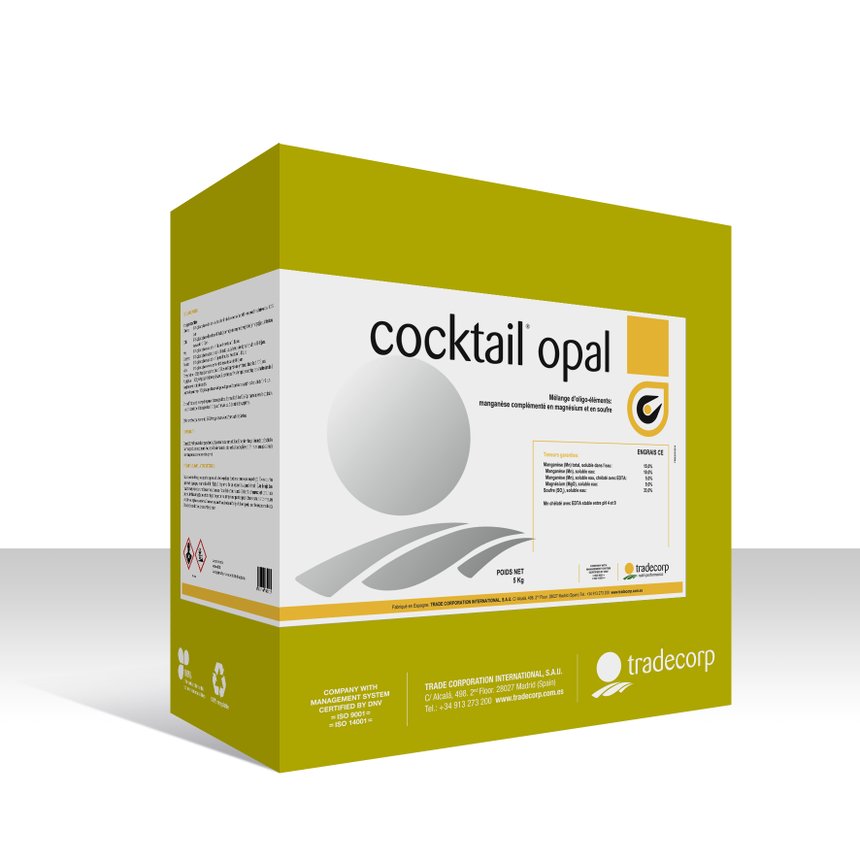 Tradecorp lance Cocktail Opal, une solution sous forme de micro-granulés solubles contre les carences en manganèse et magnésium.