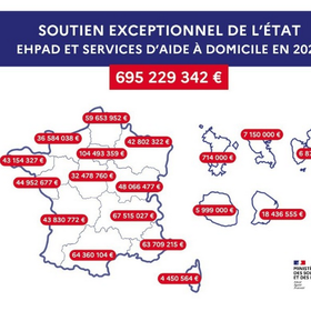 Ehpad et SAD : comment seront répartis les 695 millions d'euros promis par Aurore Bergé