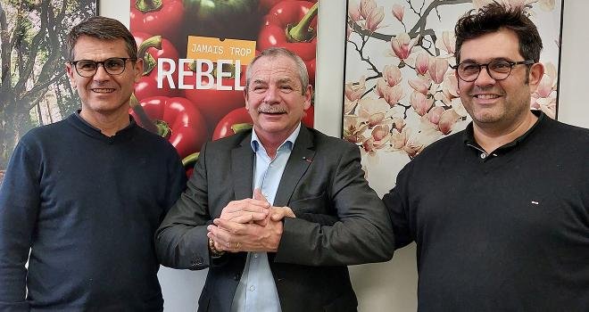 Cyril Pogu, Jacques Rouchaussé et Bruno Vila. Photo : Légumes de France