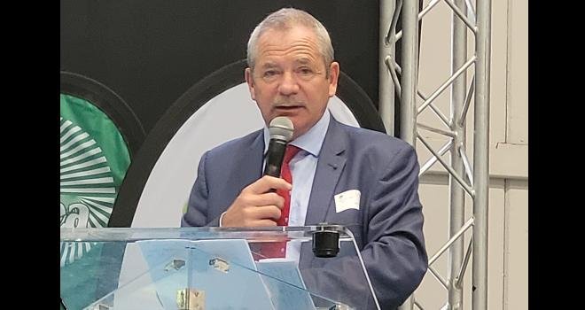 Jacques Rouchaussé, président Légumes de France, au congrès 2022 à Avignon. Crédit : S.Beaudoin/Tema