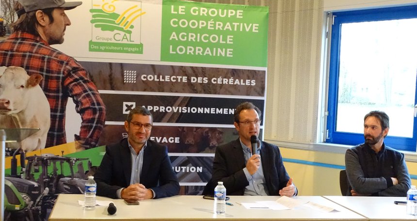 Pierre-Antoine Ferru, directeur général, Pierre-Yves Simonin, président, et Stéphane Oudin, administrateur et représentant de la section centre.