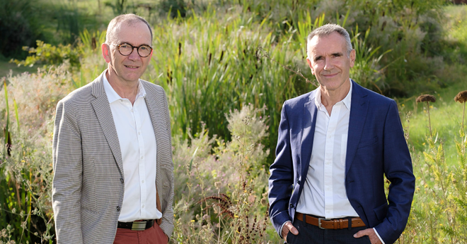 Jérôme Calleau, président de Cavac (à gauche), aux côtés de Jacques Bourgeais, directeur. Photo : Cavac