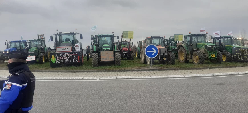 GNR : manifestations en Allemagne, des agriculteur