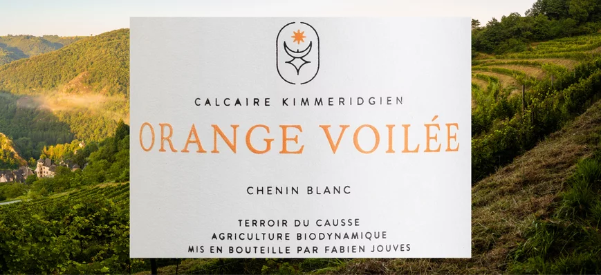 Orange voilée : une bouteille en grès pour le vin 