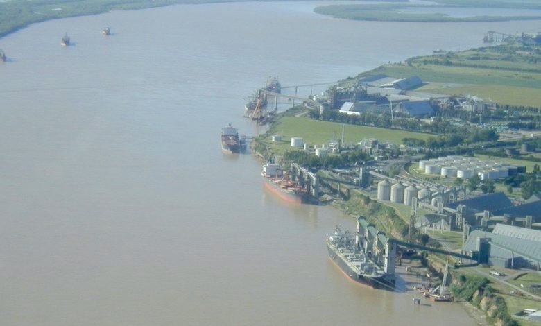 Port de Rosario en Argentine