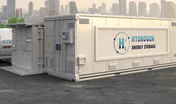 Energy storage system or battery container unit with hydrogen po