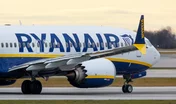 PRAGUE - December 29, 2022: Ryanair Boeing 737 MAX 8-200 REG EI-HGL at Vaclav Havel Airport Prague. From Prague to Milan.Ryanair Ltd. is an Irish low-cost airline.