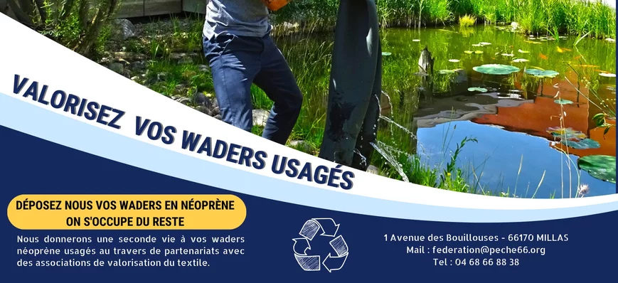 Recyclez vos waders de pêche dans les P.-O. !