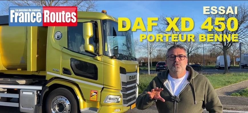 Essai camion : Daf XD 450 en version porteur benne