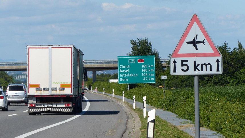 TRM Suisse camion autoroute