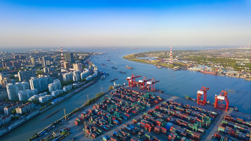 Port de Shanghai - Chine - Commerce international - Commerce mondial
