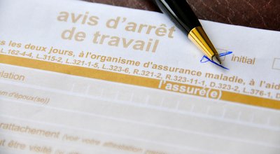 Avis d'arrÃªt de travail