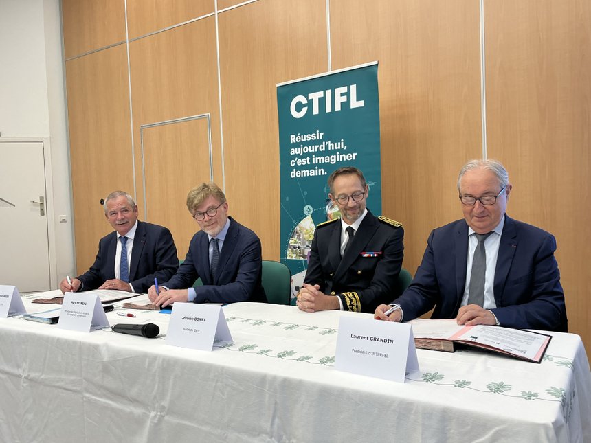 Signature convention CTIFL, Interfel et Etat