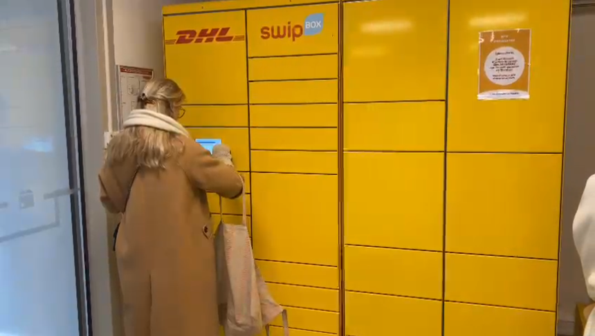 Consigne automatique DHL SwipBox